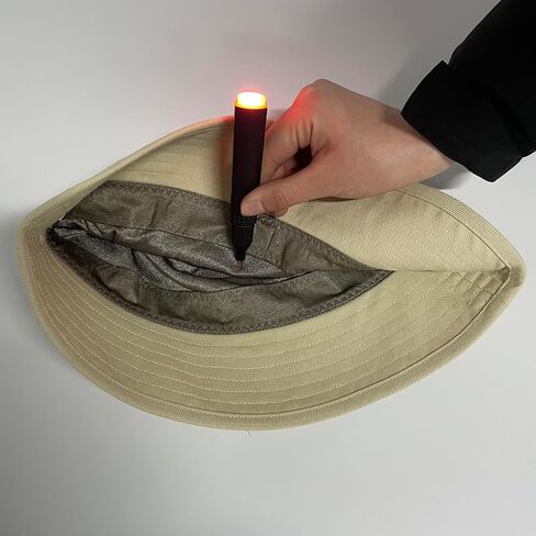 EMF Protection Hat Bucket Hat Cotton Outer Layer Pure Silver Fiber Inner Layer, Anti-Radiation Summer Sun Hat Faraday Hat Silver Lining Fabric Blocks WiFi Bluetooth Cell Bucket-Hats Khaki in Saudi Arabia