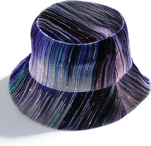 LED Rave Bucket Hat- Fiber Optic Cap LED Hat 7 Colors Glow in the Dark Party, Colorful Neon Hats USB Rechargeable EDM Music Festival Gear for Men Women Light up Fisherman Cap in Saudi Arabia