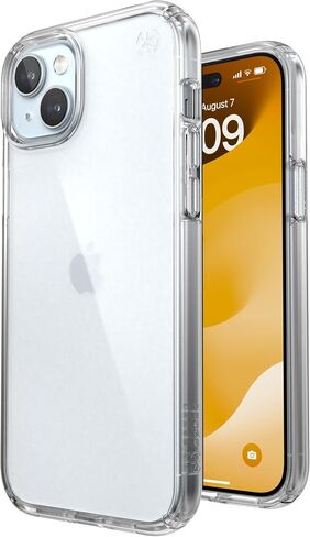 Speck Clear iPhone 15 Pro Case - Drop Protection - Scratch Resistant, Anti-Yellowing, 6.1 Inch Phone Case - Presidio Clear/Clear in Saudi Arabia