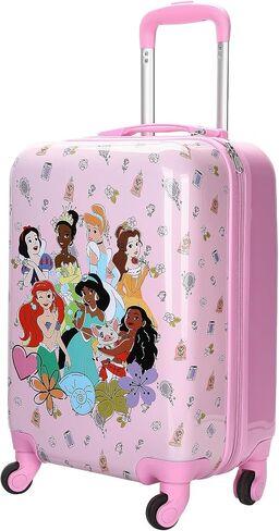 Disney Princess Kids Pink ABS 4-Wheel 20" Suitcase Luggage for Travel & Adventures in Kuwait