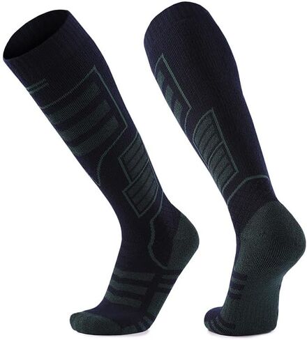 Wool Ski Socks, Cold Weather Socks for Snowboarding, Snow, Winter, Thermal Knee-high Warm Socks, Hunting in Kuwait