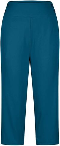 Capris for Women with Pockets Plus Size High Waisted Dressy Capri Pants Straight Leg Casual Work Travel Cropped Pants in Saudi Arabia