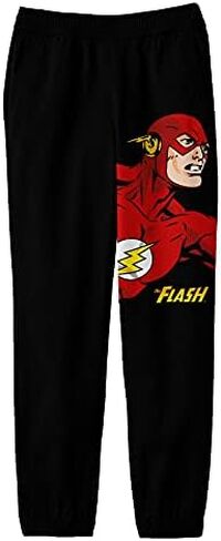 بنطال رياضي برسومات شبابية باللون الأسود من Bioworld The Flash Character Youth -M in Kuwait