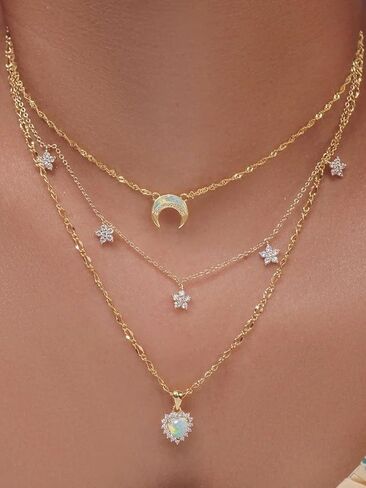 Charm Necklace Crystal Gothic Evening in Kuwait