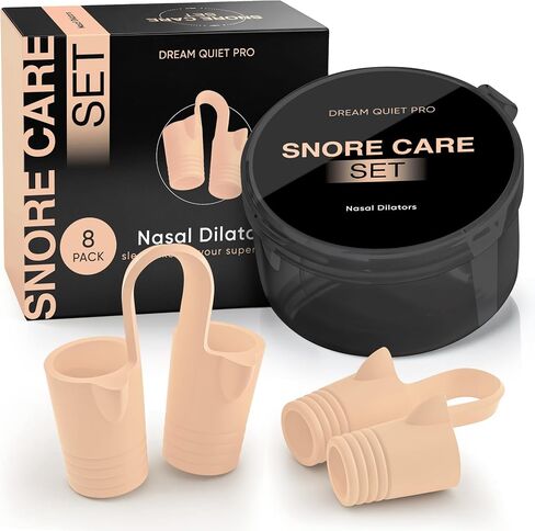 Nasal Dilators - Silicone Nose Clips for Better Sleep – Nasal Dilators for Sleeping and Breathing - Comfortable Snore Stopper – Less Snoring Nose Vents – Device to Reduce Snoring in Saudi Arabia