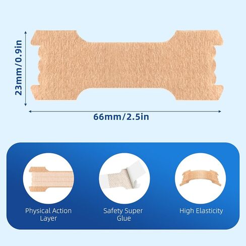 MQUPIN Extra Strength Large Nasal Strips for Big Noses with Wide Design for Instant & Easier Breathing, Featuring External Support and an All-Night Hold (60 Count) in Kuwait