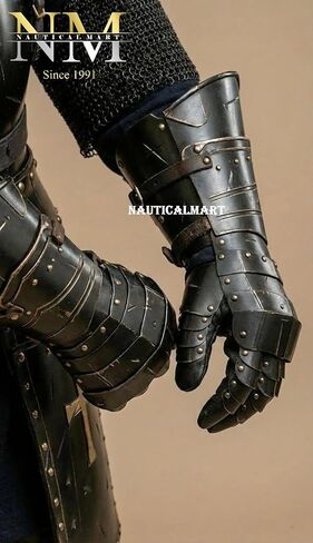 Medieval Black Templar Knight Full Armor Suit | Handcrafted Steel Plate for LARP, Cosplay & Collectors Royal Crusader Knight Full Armor Set | Wearable 18-Gauge Steel Body Armour with Cape & Shield in Kuwait