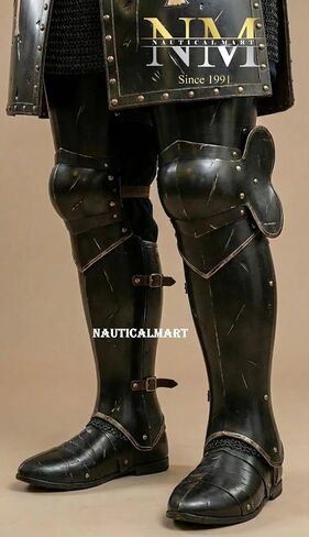 Medieval Black Templar Knight Full Armor Suit | Handcrafted Steel Plate for LARP, Cosplay & Collectors Royal Crusader Knight Full Armor Set | Wearable 18-Gauge Steel Body Armour with Cape & Shield in Kuwait