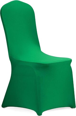 Peomeise 12pcs Stretch Spandex Chair Cover for Wedding Party Dining Banquet Event (White, 12) in Saudi Arabia
