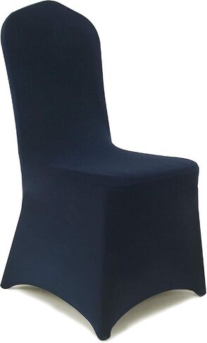 Peomeise 12pcs Stretch Spandex Chair Cover for Wedding Party Dining Banquet Event (White, 12) in Saudi Arabia