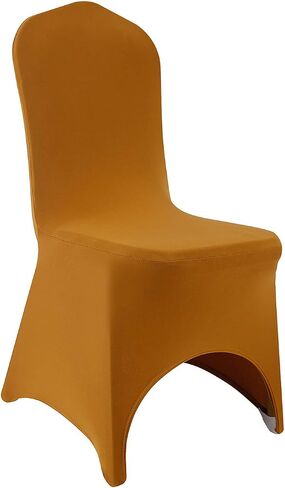 Peomeise 12pcs Stretch Spandex Chair Cover for Wedding Party Dining Banquet Event (White, 12) in Saudi Arabia