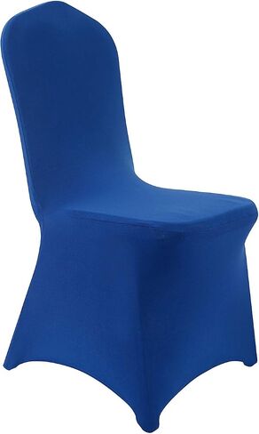 Peomeise 12pcs Stretch Spandex Chair Cover for Wedding Party Dining Banquet Event (White, 12) in Saudi Arabia