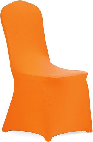 Peomeise 12pcs Stretch Spandex Chair Cover for Wedding Party Dining Banquet Event (White, 12) in Saudi Arabia