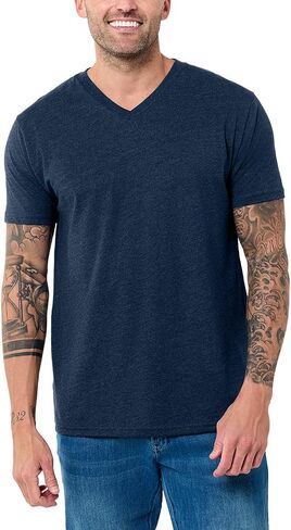 INTO THE AM Premium V Neck T Shirts for Men - Modern Fitted Tees S - 2XL Vneck Undershirts in Kuwait