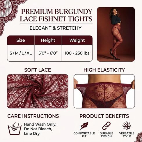Women’s Patterned Fishnet Tights Sexy High Waist Fishnet Stockings Floral Lace Pantyhose Sexy Fashion Stockings 04 in Saudi Arabia