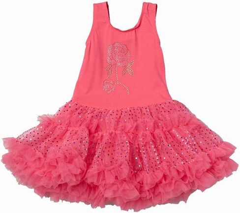 wenchoice Hot Pink Rose Sparkly Pettidress Girl's L(5T-6T) in Saudi Arabia