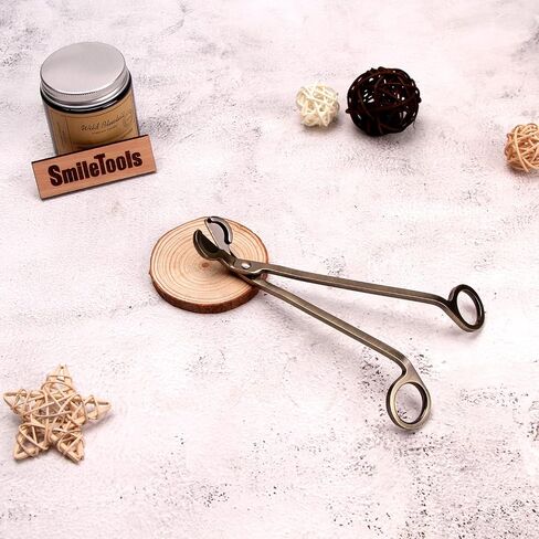 Candle Wick Trimmer, Wick Cutter with Sharp Angled Blades Candle Scissors for Candle Care, Brushed Stainless Steel in Elegant Bronze Fishing, Sturdy Antique Wick Trimmer in Saudi Arabia