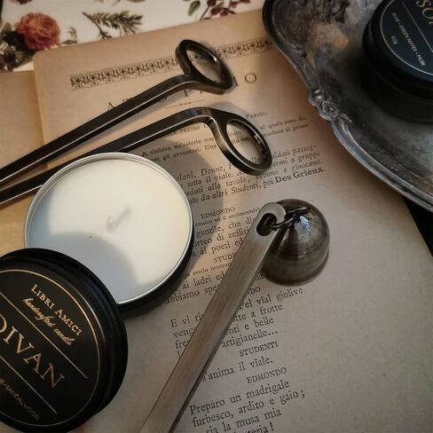 Candle Wick Trimmer, Wick Cutter with Sharp Angled Blades Candle Scissors for Candle Care, Brushed Stainless Steel in Elegant Bronze Fishing, Sturdy Antique Wick Trimmer in Saudi Arabia