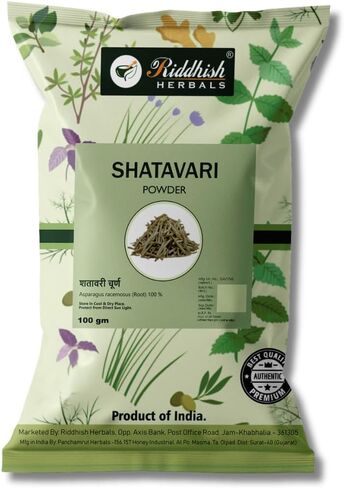 Shatavari Root Powder 100g Pack of 1| Pure Herbal Powder | Traditional Botanical Preparation | Plant-Based Product in Saudi Arabia