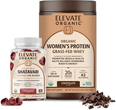 SRI-81™ Shatavari Vegan Gummies and Whey Protein Powder - Chocolate in Saudi Arabia