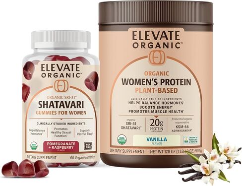 SRI-81™ Shatavari Vegan Gummies and Women’s Plant Protein Powder - Vanilla in Saudi Arabia