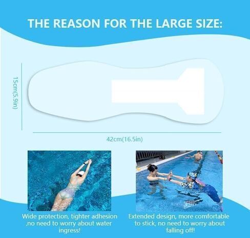 Waterproof Pads for Swimming，Swimming Private Stickers for Women | Skin-Friendly Private Area Protection | Dirt Prevention for Swimming & Daily Activities | 7-Pack（5.9 * 16.5in） in Saudi Arabia