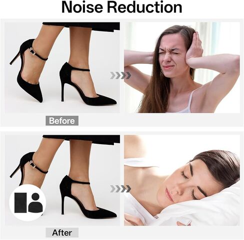 Shoe Grips on Bottom of Shoes, 10 Pack Black Shoe Sole Protector Rubber Non Slip Shoe-Pads for Bottom of Shoes 3.1 X 5.1 Inches Crease Protectors for Heels Trainers Treads Boots Sneakers in Kuwait
