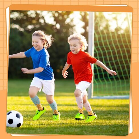 6 Pairs Baseball Tube Socks for Kids Retro Cotton Colorful Knee High Socks Funny Sports Sock for 6-10 Kids in Kuwait