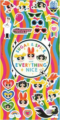Powerpuff Girls Socks Set - Bundle with 6 Pairs of Socks Plus Stickers | Powerpuff Girls Socks for Kids in Saudi Arabia