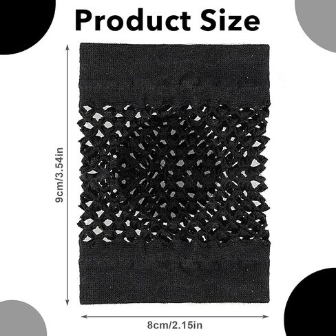 6 Pairs Short Kids Fishnet Gloves Fingerless for Women Girls - Black Fingerless Gloves for 80s 90s Halloween Party (Black) in Saudi Arabia