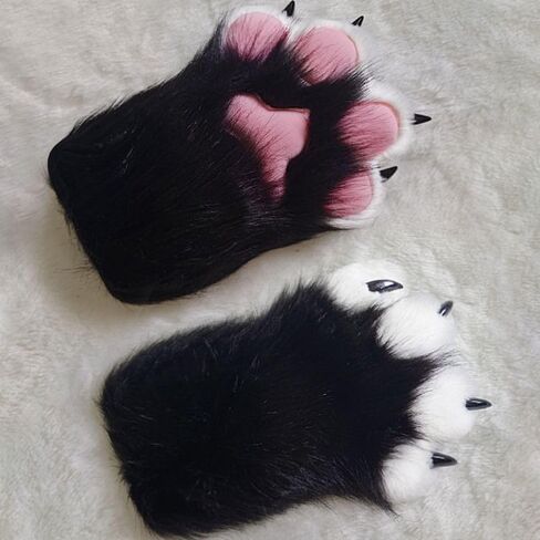 تأثيري الدعائم Fursuit Kigurumi فروي تأثيري حلي قفازات لطيف الكرتون أفخم القط باو قفازات النادي in Kuwait