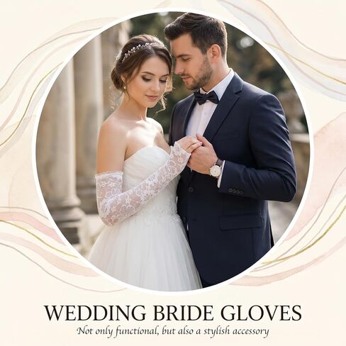 White Lace Gloves Long Fingerless Lace Gloves for Women Elbow Length Floral White Fingerless Glove for Wedding Dance Tea Party Opera Costume Accessories in Kuwait