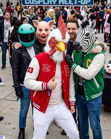 Rooster Latex Mask for Adults, Funny Chicken Head Mask Realistic Animal Head Mask with Clear Visibility for Halloween Cosplay Costume Party Masquerade Props in Saudi Arabia