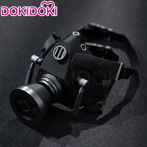 KIRA KIRA Anime Cosplay Props Gas Mask Black Cosplay Mask Halloween Accessories for Women Men in Kuwait