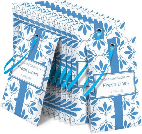 STRN Scented Sachets for Drawer and Closet, Citrus Scent Long-Lasting Sachets, 14 Packs for Home Fragrance, Small Space Air Freshener for Wardrobes in Saudi Arabia