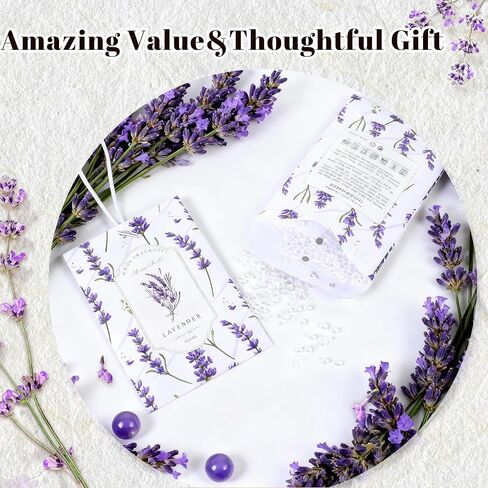 Lavender Sachets Bags for Drawers and Closets, Long-Lasting Air Fresheners for Dresser, Scented Sachets, Wardrobe Odor Eliminator - Closet Deodorizer Fragarance 6 Pack in Kuwait