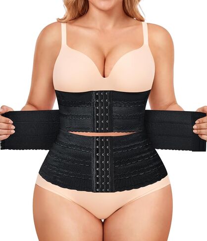 Plus Size Waist Trainer for Women Corset Shapewear Segmented Waist Cincher Faja Body Shaper Tummy Control in Saudi Arabia