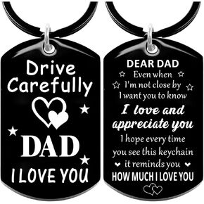 Fathers Day Gift for Dad - Fathers Day Gift for Dad from Daughter Son, Daddy StepDad Birthday Gifts, Regalos Para el Día del Padre, Dia del Padre Regalos - Novelty Men Accessories Keychains in Saudi Arabia