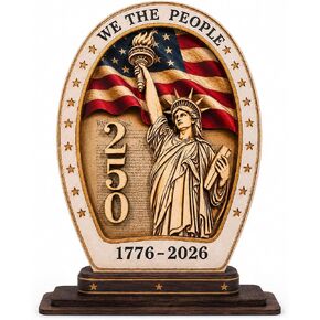 USA 250th Anniversary Wooden Plaque, 250th Anniversary Decorations, USA 250th Anniversary Merchandise, 250 Anniversary USA Merchandise, Liberty Bell Patriotic Table Decor, 4th of July Decorations, American Flag Independence Day Gift, Desk Shelf Display 17 in Saudi Arabia