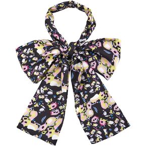 Tim Burton Cosplay Hatter Bow Tie Alice Costume Printed Scarf Bow Tie Halloween Party Accessories for Women Men in Saudi Arabia