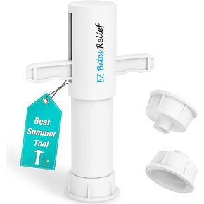 Trobing Bug Bite Suction Tool - Venom Extractor & Bee Bite Sucker Tool for Sting, Wasp & Spider Bites - Natural Itch Relief Chemical Free, Outdoor Tool for Camping Hiking, Kids & Adults (White-1 Pack) in Kuwait