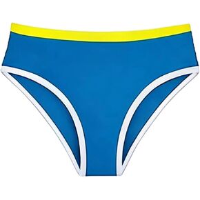 Teens Girls Swim Bikini Bottom Contrast Trim UPF 50+ & Stretchy Swimwear for Kids Summer Quick-Dry Pool Beach Briefs in Saudi Arabia