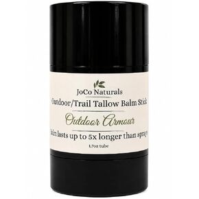 Outdoor Armour Tallow Skin Balm for Outdoor Use - All Natural Chemical Free Protection with Cedarwood, Geranium, Lemongrass, Citronella, & more - Easy twist up stick application - ticks in Kuwait