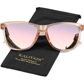 KALIYADI Womens-Sunglasses Polarized Sunglasses Womens: Retro Trendy Sun Glasses with UV400 Protection for Travel Driving in Kuwait