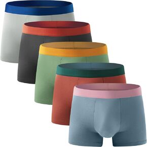 Boys Boxer Briefs,5 Pack Tag Free & Breathable Underwear, Durable Stretch Moisture Wicking Boxer Shorts Aged 10-16 in Saudi Arabia