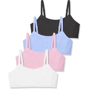 SALIA GIRL Double-Layer Cotton Training Bras for Girls 7–12, Natural Cami First Bra with Adjustable Straps in Saudi Arabia