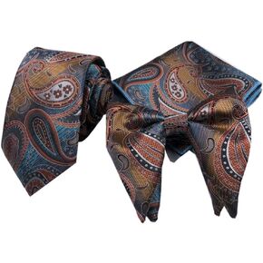Men's Bow Tie Square Scarf Men Cravats Formal Three-piece Workwear Business Banquet Ball Suit in Saudi Arabia