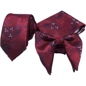 Men's Bow Tie Square Scarf Men Cravats Formal Three-piece Workwear Business Banquet Ball Suit in Saudi Arabia