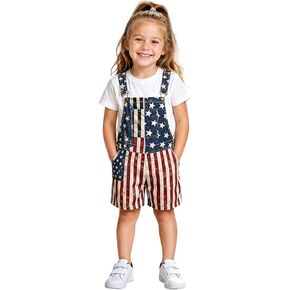 American Flag Overalls Boys Girls 4Th Of July Red White And Blue Outfits 250Th Anniversary Independence Day Coveralls in Kuwait