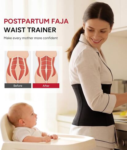 Nebility Waist Trainer for Women Faja Postpartum Corset Shapewear Tummy Control Waist Cincher Body Shaper in Saudi Arabia